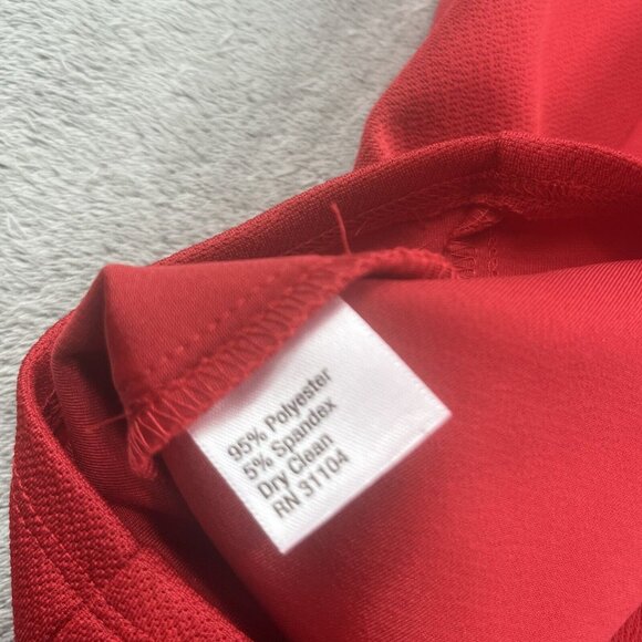 Cynthia Rowley Women XS Red Hots Holiday Glam Dress 7227353 Gold Talon Zipper - Picture 10 of 11